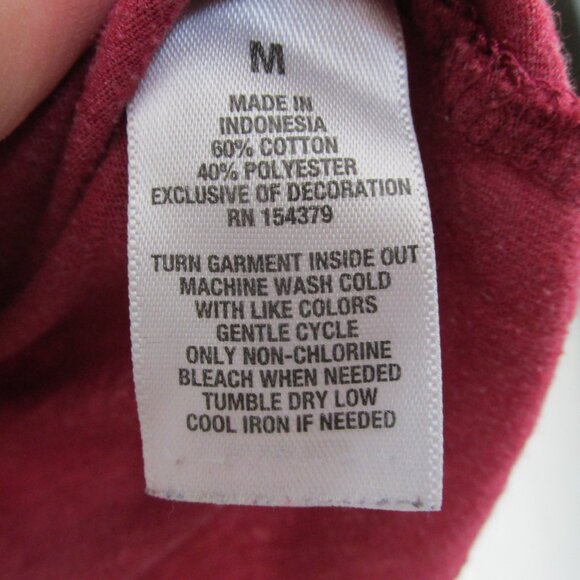 Aeropostale Classic Crew T Shirt Womens Medium Pink Short Sleeve Pullover Tee - Picture 4 of 5